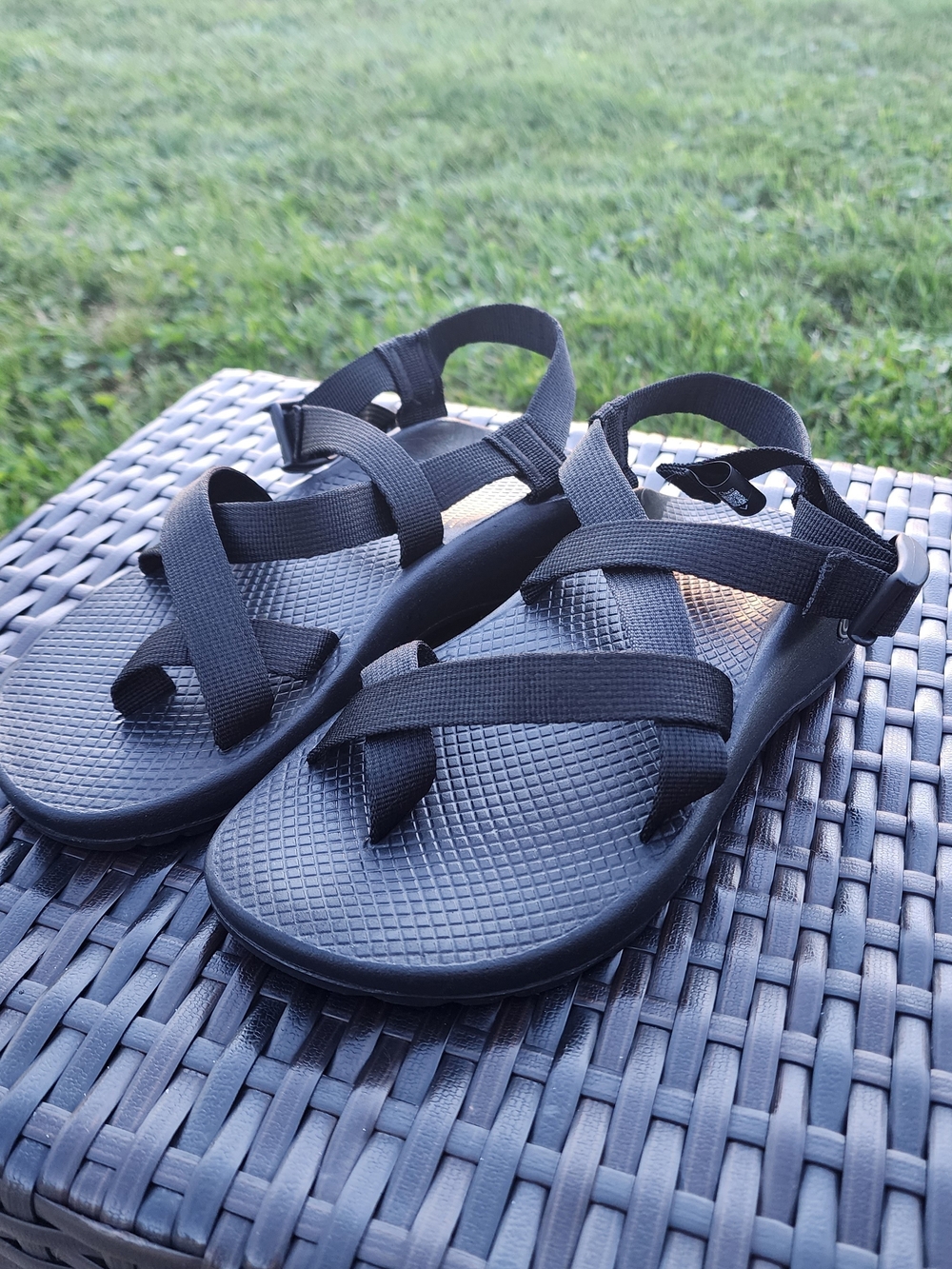 Chacos Black Adjustable Strap Sandals